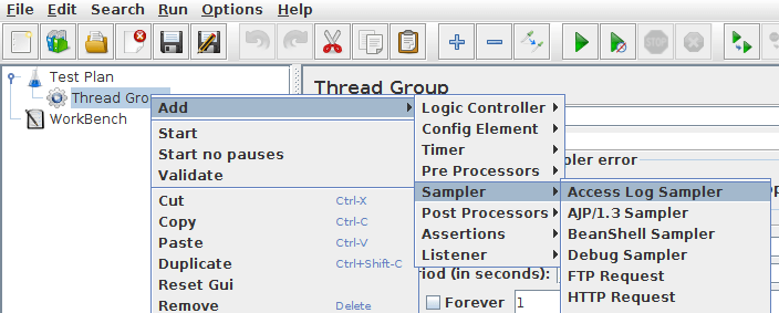Add Access Log Sampler
