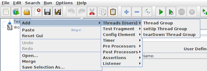 Add Thread Group