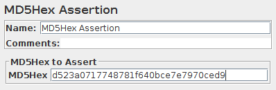 MD5Hex Assertion