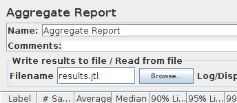 Aggregate Report with filename