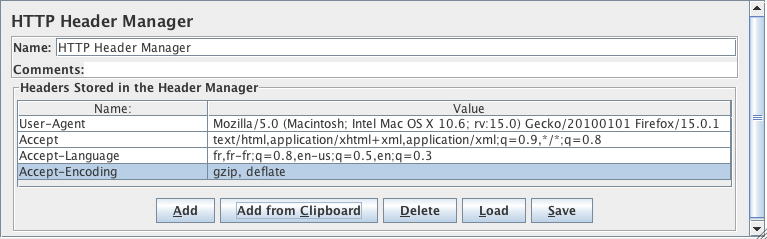 HTTP Header Manager