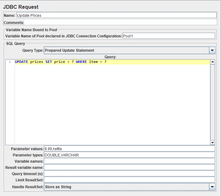 JDBC Request