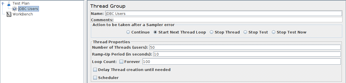 Figure 6.2. JDBC Users Thread Group