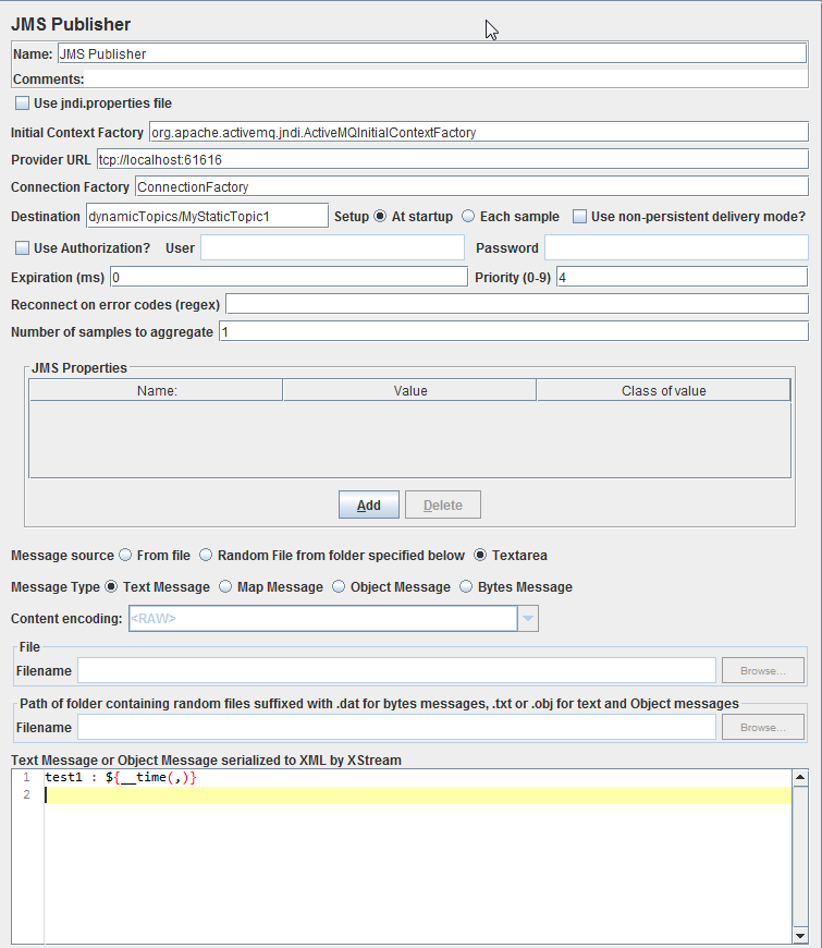 Figure 11.3. JMS Publisher