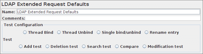 LDAP Extended Request Defaults