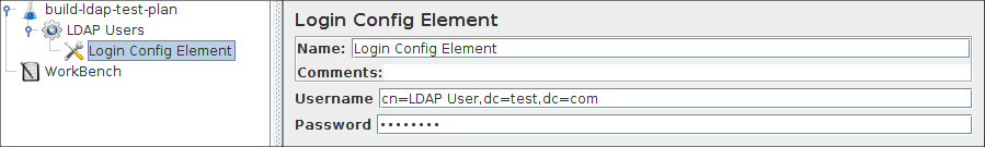 Figure 8a.2 Login Config Element for our Test Plan