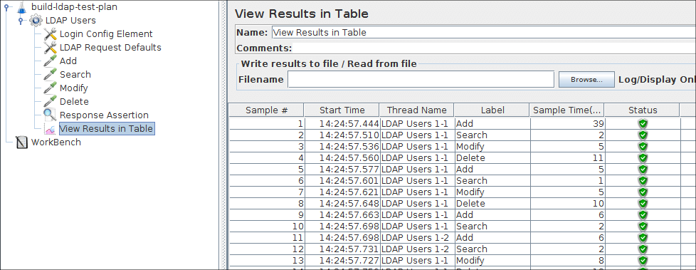 Figure 8a.6 View Results in Table Listener