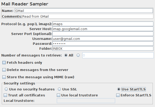 Mail Reader Sampler