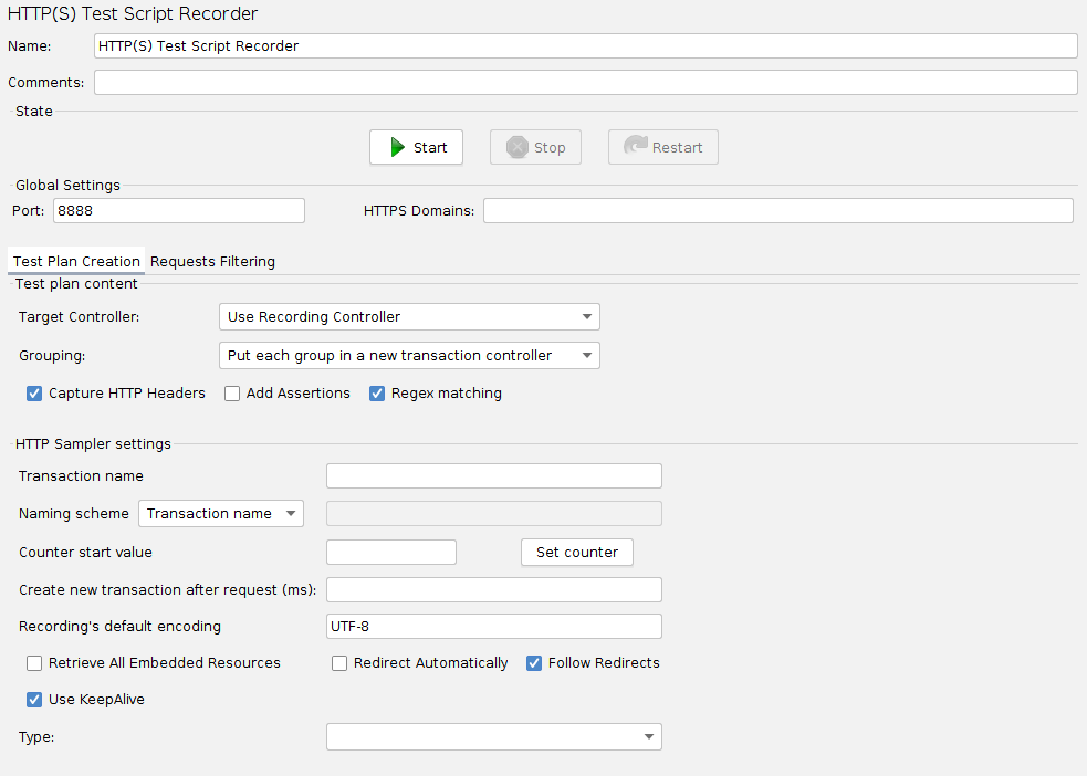 HTTP(S) Test Script Recorder