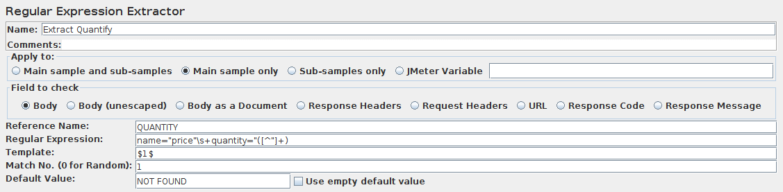 Regular Expression Extractor