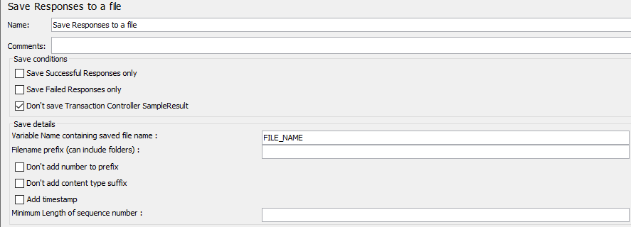 Save Responses to a file