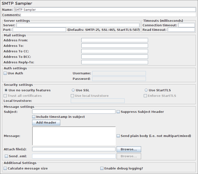 SMTP Sampler