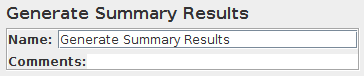 Generate Summary Results