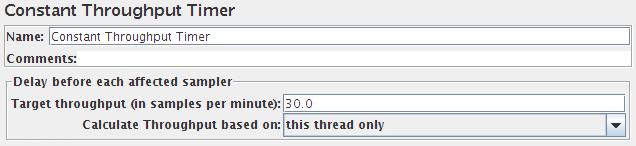 Constant Throughput Timer