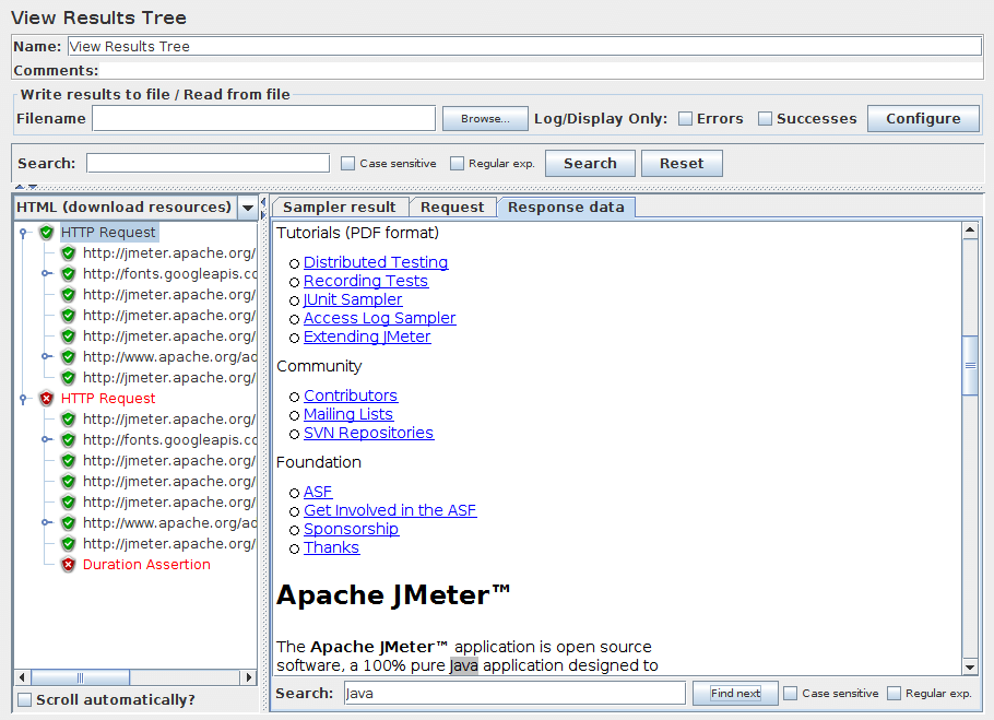 View Results Tree