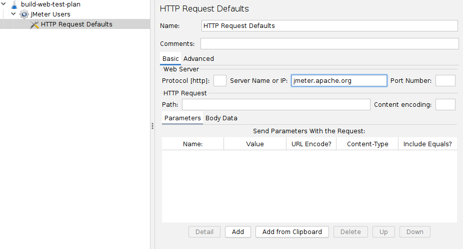 Figure 4.4. HTTP Defaults for our Test Plan