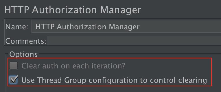 Figure 4.12. Use Thread Group to control Authorization Manager
