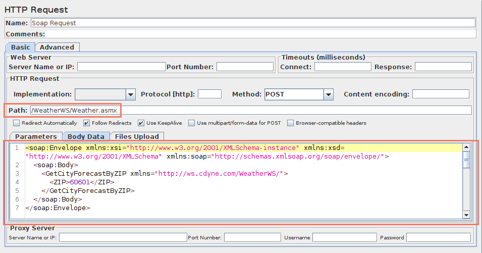 Figure 9.1.1 Webservice Path