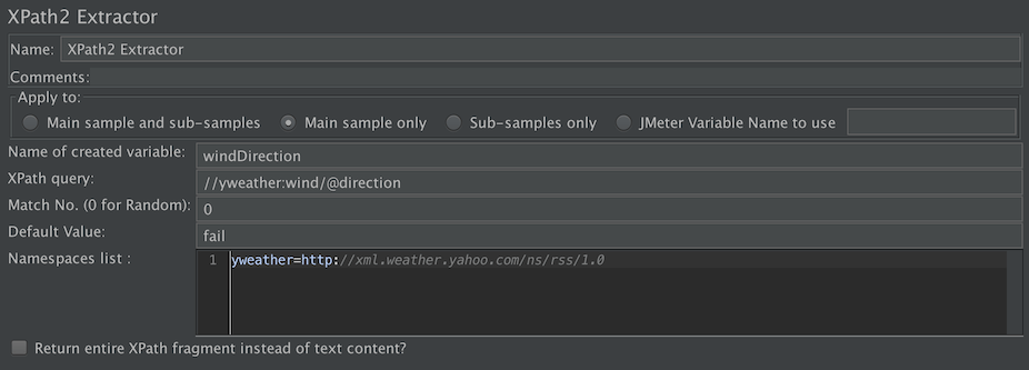 XPath2 Extractor