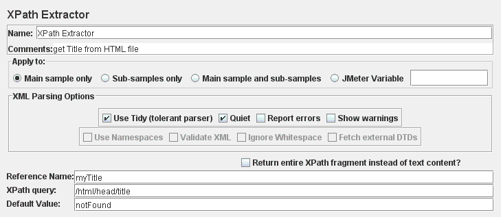 XPath Extractor