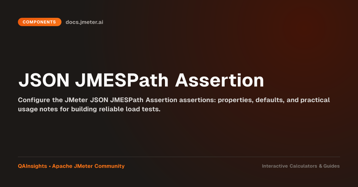 JMeter JSON JMESPath Assertion: Usage, Properties & Examples | docs ...
